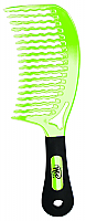 Wet Detangling Comb-New Curved Design-Green