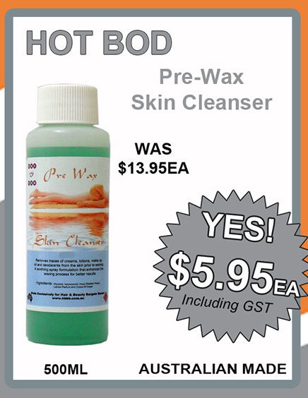 Hot Bod Pre Wax Skin Cleanser 500ml