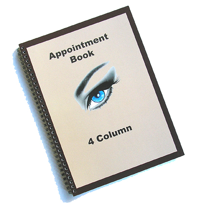 Hair & Beauty Appointment Book 4 Column-50 Leafs/100pages