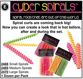 Luxor Cyber Spiral Rods Small 12pk - Beauty Salon Hairdressing ...