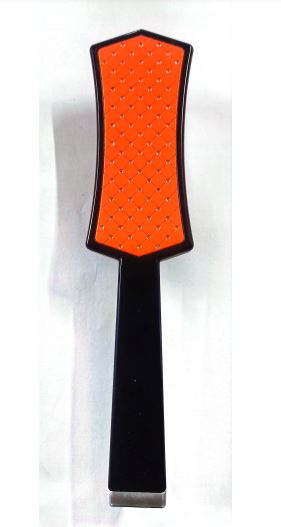 Bling Rhinstone (Diamante) Studded Wet/Dry Detangling Brush-Hot Orange