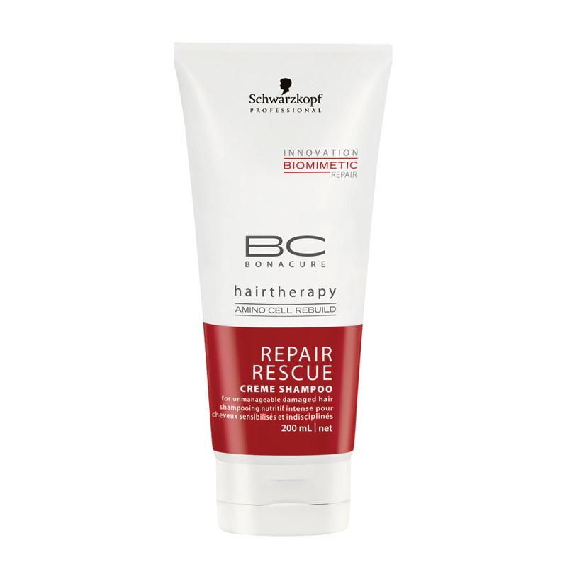 Schwarzkopf BC Bonacure Hairtherapy Repair Rescue Creme Shampoo 200mL