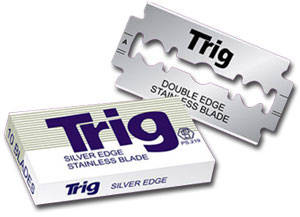 Trig Stainless Steel Double Edge Razor Blades - Pack of 10