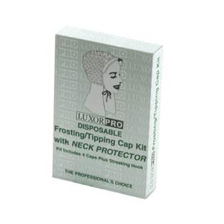 Luxor Pro Disposable Frosting/Tipping Cap Kit with Neck Protector