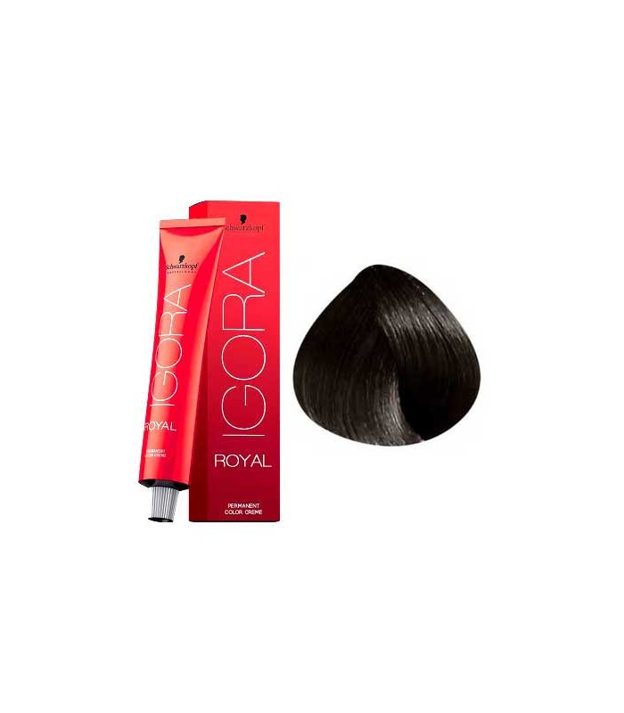 SCHWARZKOPF PROFESSIONAL IGORA ROYAL HAIR COLOR 3-0 DARK BROWN 60mL