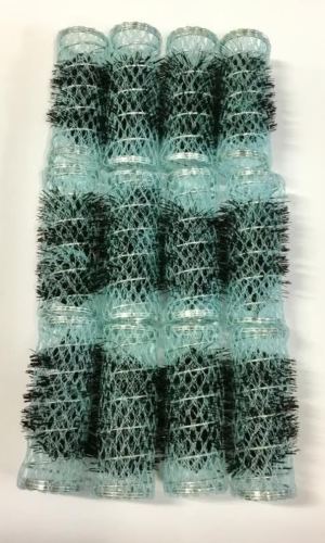 Swiss Brush Rollers Medium Pale Greyish Blue 12pk