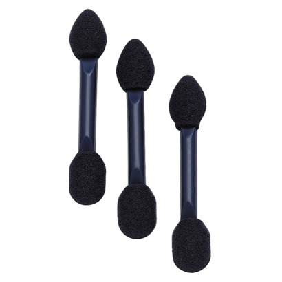 Double Ended Foam Tipped Eyeshadow Applicators Black Pack of 100