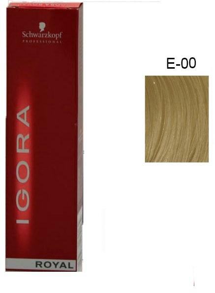 SCHWARZKOPF PROFESSIONAL IGORA ROYAL HAIR COLOR E-00 Lightening Extract 60mL 