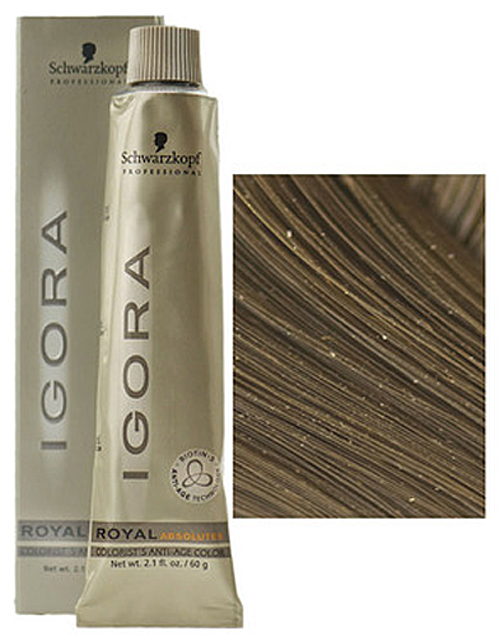 SCHWARZKOPF PROFESSIONAL IGORA ROYAL ABSOLUTES HAIR COLOR 6-05 Dark Blonde Natural Gold 60mL