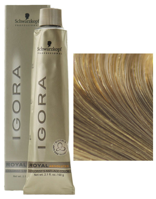 SCHWARZKOPF PROFESSIONAL IGORA ROYAL ABSOLUTES HAIR COLOR 7-05 Medium Blonde Natural Gold 60mL