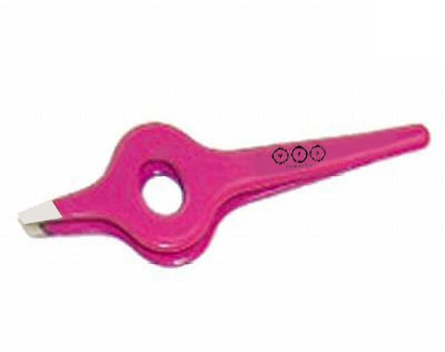 UFO Professional Tools-Wide Grip Slanted Tweezers-Hot Pink