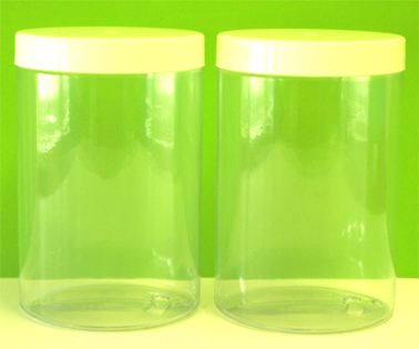Plastic Jar 500g Clear with White Lid-sold individually