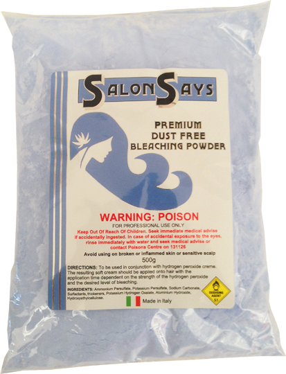 Salon Says Refined Dustless Blue Bleach Made in Italy 500g bag