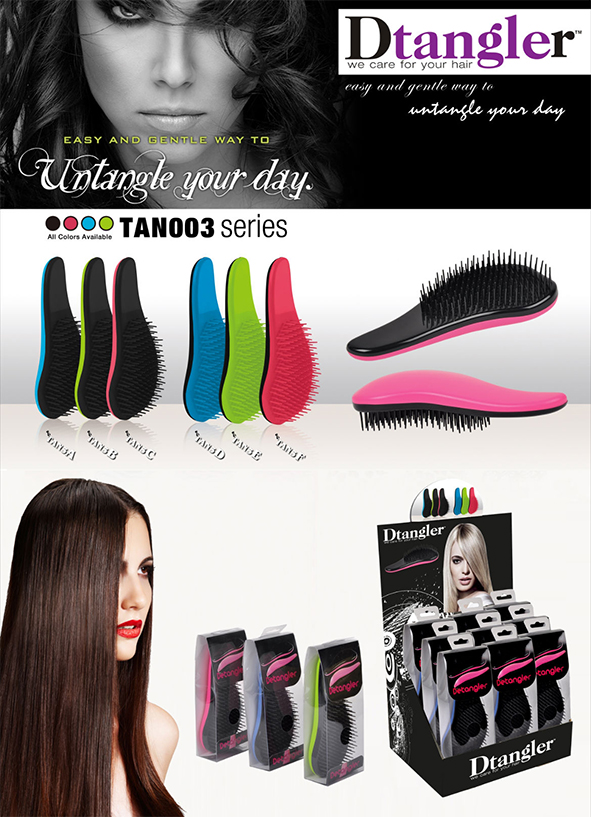 Ezy-Teeze MAGIC Hair Detangling Brush - Fluoro Lime Green - Beauty Salon  Hairdressing Equipment & Supplies