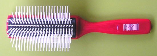 Passion 9 Row Denman Style Brush-Red
