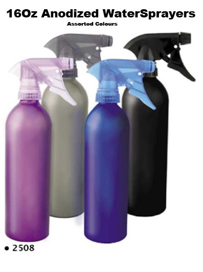 Anodized Aluminium Water Spray Bottle 16 Oz in Asstd Colours
