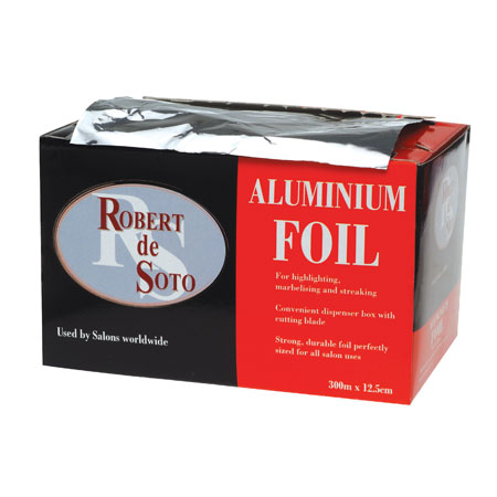 Desoto Aluminium Hairdressing Foils-300m Roll (Silver)