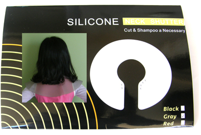 Super Soft Silicone Neck Collar with Magnetic studs-transparent grey