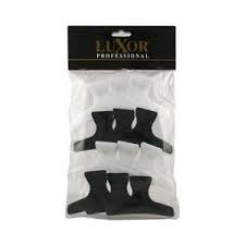 3" Butterfly Clips (Black & White)-12 per pack