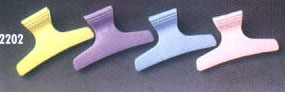 3" Coloured Plastic Butterfly Clips Large Packet of 12