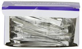 3.5" Plain Aluminium Duckbill Clips- 12 per pack