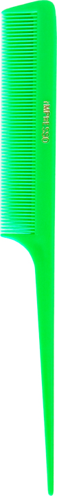 Tri-Pack Impresso Neon Rat Tail Comb 8.5"-Green 
