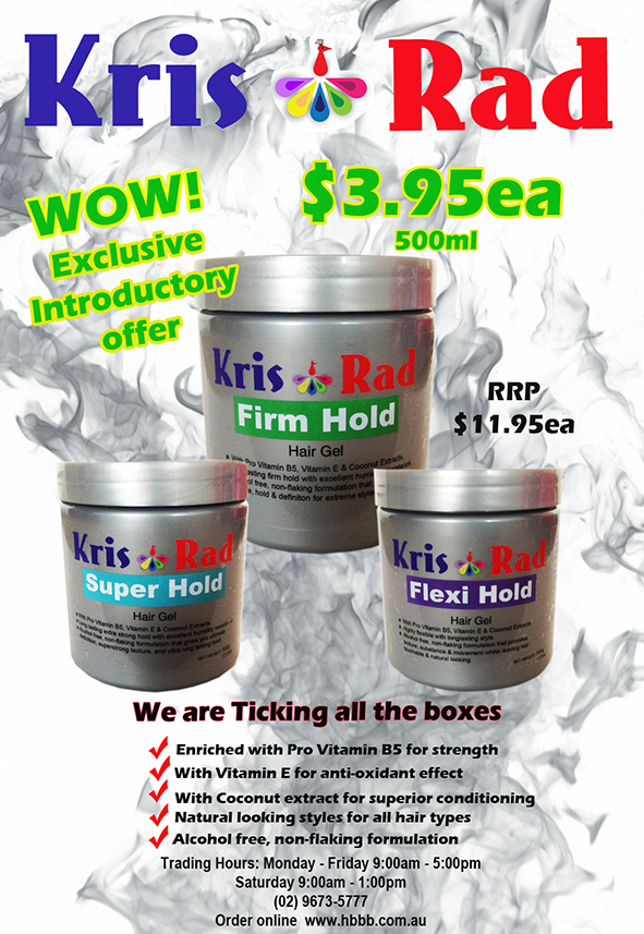 Kris & Rad Hair Gel Flexi Hold 500g 