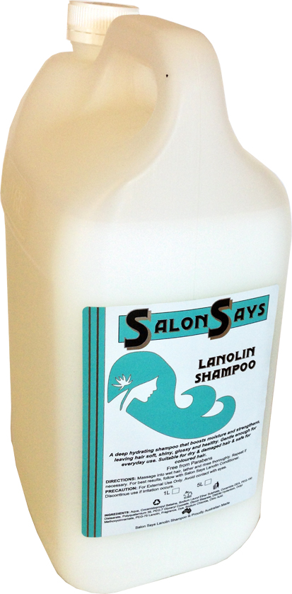 Salon Says Lanolin Shampoo 5 Litres - Just $12.95 !!