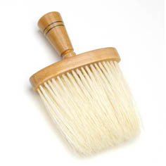 1717-2 Neck Brush Light Wood Handle with Nylon pins