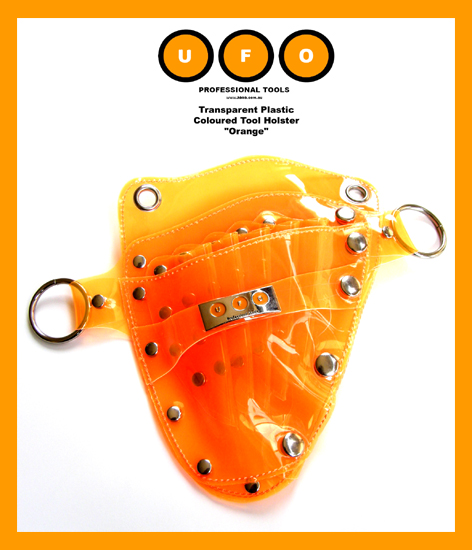 UFO Pro Transparent Plastic Coloured Tool Holster-Orange 