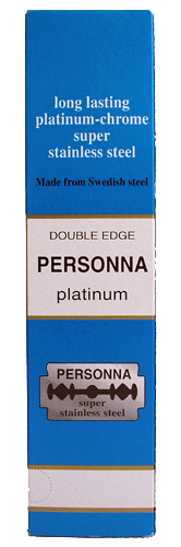 Personna Platinum Chrome Double Edge Razor Blades 100 Blades