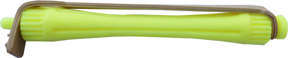 Perm Rods-LIGHT WEIGHT STYLE Perm Rods (1141) - Price per bag of 12 rods -Fluoro Yellow (80mm long x 8mm central dia)