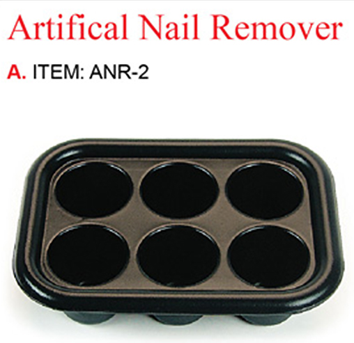 Rectangular Manicure Nail Soaker Tray Black