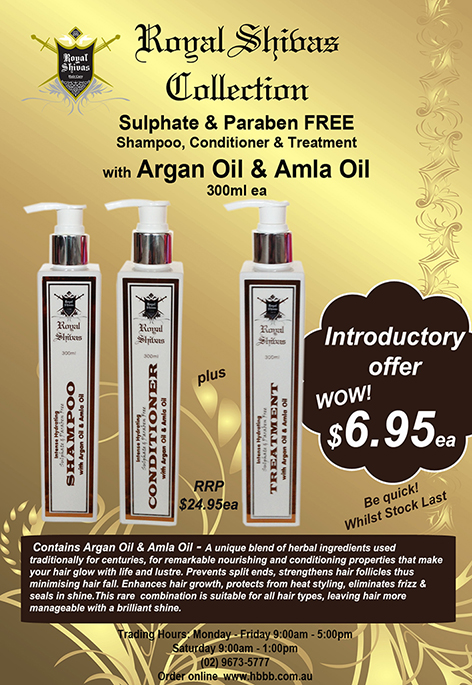 Royal Shivas Argan & Amla Oil Shampoo-Sulphate & Paraben Free-300ml  