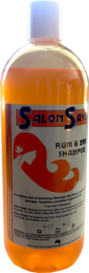 Salon Says Rum & Egg Shampoo 1000ml
