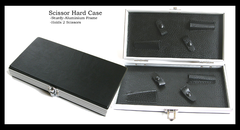 UFO Professional Scissor Hard Case-Rectangular-Sturdy Aluminium Frame-Holds 2 Scissors