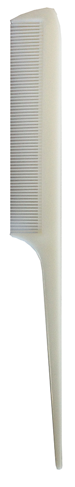 Stylers Tail Comb in Solid Colours-White