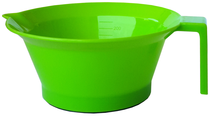 Plastic Tint Bowl Solid Fluoro Green Colour 250ml 