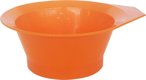 Pack of 3 Plastic Tint Bowl Solid Orange Colour