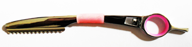 UFO Pro Pink Rubber Grip Stainless Steel Razor