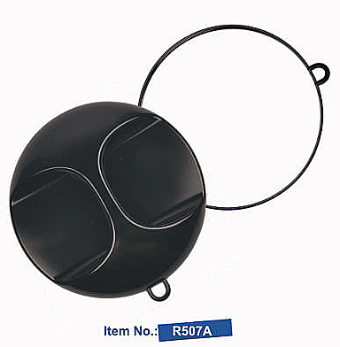 Large Round Mirror with Handle in Black- R507A-UFO Professional Tools
