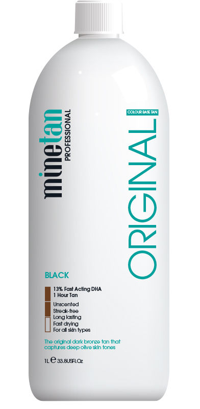 Mine Tan Professional Original Black 1L Solution 1hr - 13% DHA MineTan