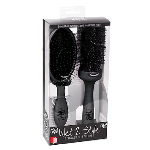 WET BRUSH WET 2 STYLE TWIN BRUSH PACK BLACK