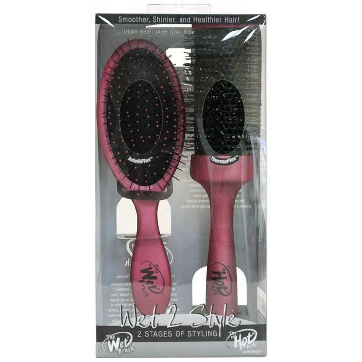 WET BRUSH WET 2 STYLE TWIN BRUSH PACK PINK