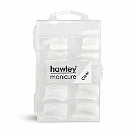 Hawley Clear Professional Nail Tips in Tray 100 