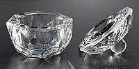 Octagonal Glass Dappen Dish with Lid