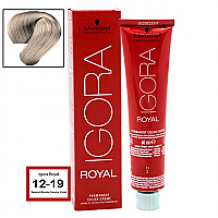 SCHWARZKOPF PROFESSIONAL IGORA ROYAL HAIR COLOR 12-19 Special Blonde Cendre Violet 60g