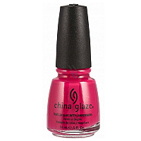 China Glaze Nail Lacquer with Hardener Pink Chiffon 14mL