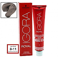 SCHWARZKOPF PROFESSIONAL IGORA ROYAL HAIR COLOR 8-11 LIGHT BLONDE CENDRE EXTRA 60g