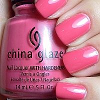 China Glaze Nail Lacquer with Hardener Wild Mink 14mL